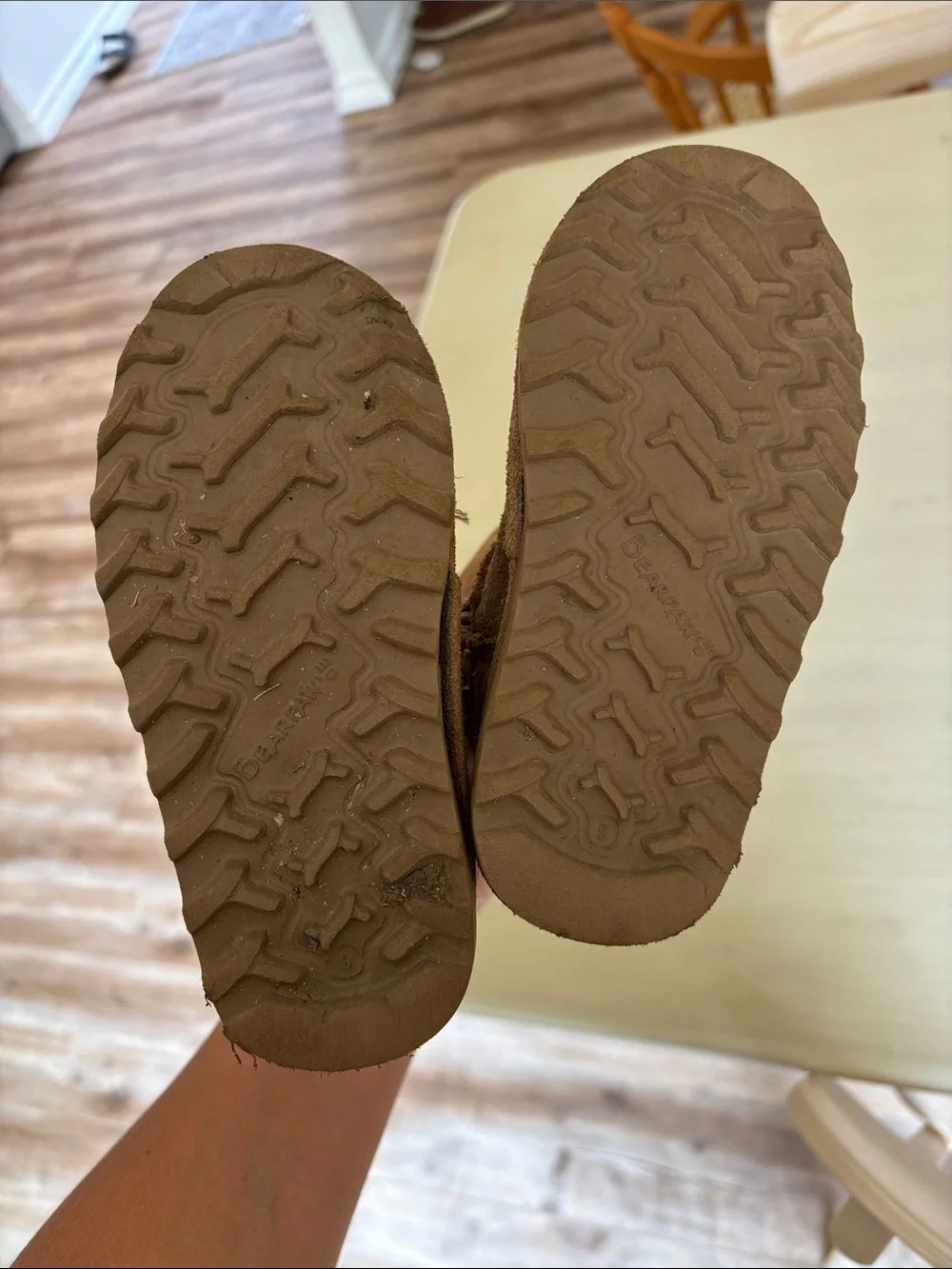 BEARPAW Toddler Size 9 Hickory Suede Side-Zip Boots